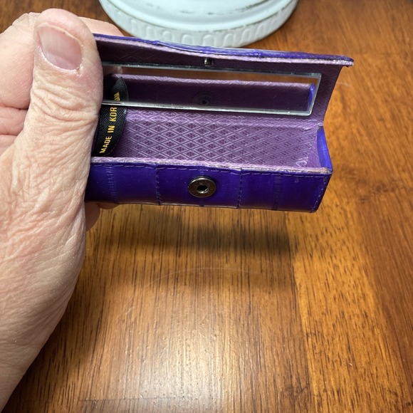 Vintage EEL Skin Coin Purse And Lipstick Case Made In Korea - Picture 12 of 16